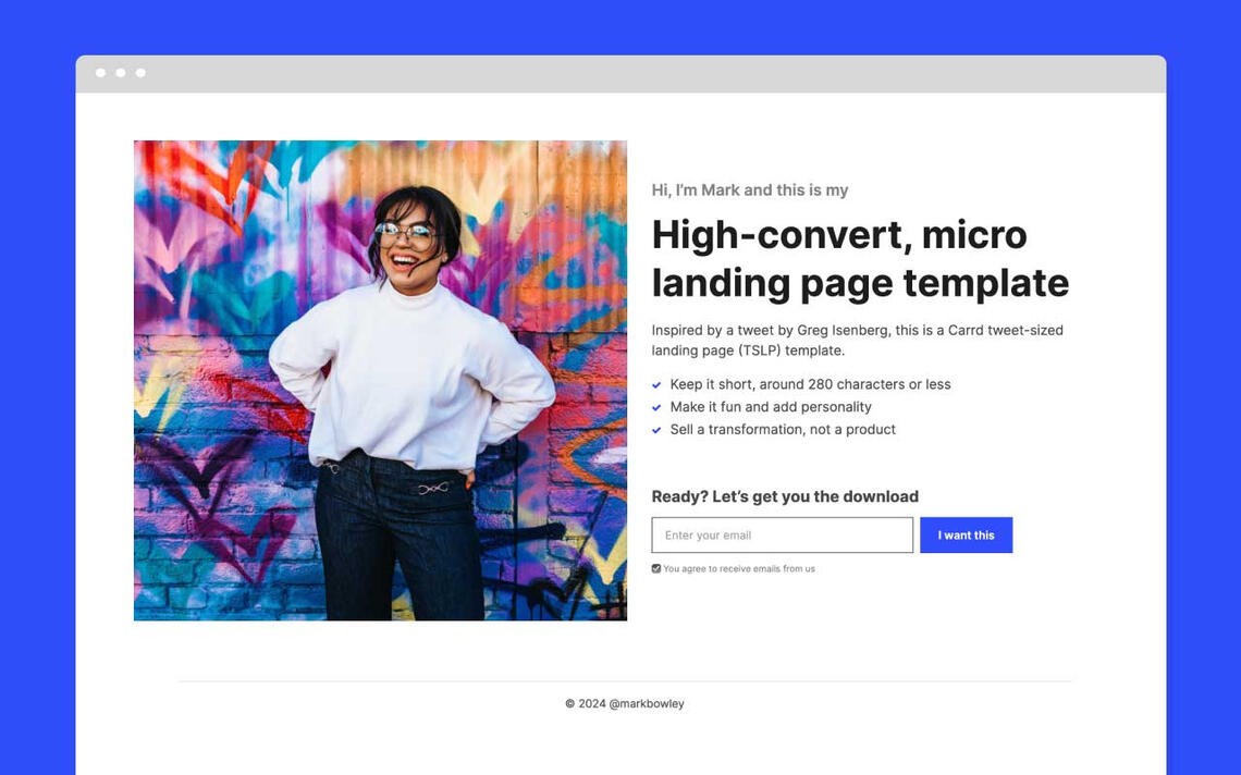 Micro Landing page