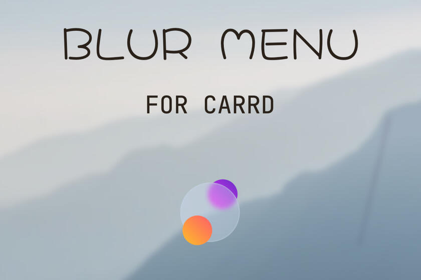 Blue menu