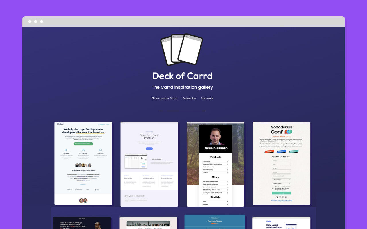 Starrt – The best Carrd templates and tips